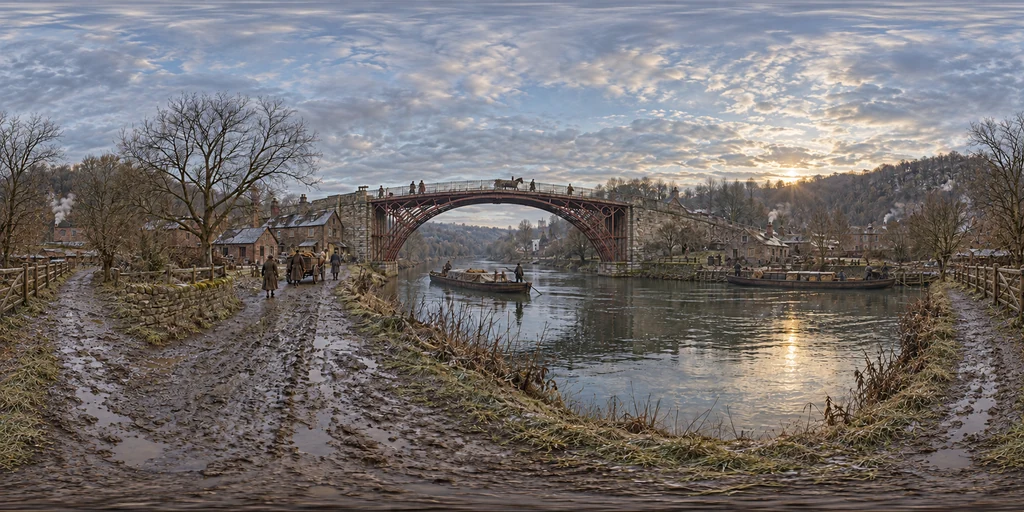 Iron Bridge: construction or opening?